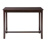 Linon Espresso 42 inch Bar Height Pub Claridge Table Linon