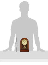 Bulova B7467 Hardwick Clock, Table top, Walnut Brown Bulova