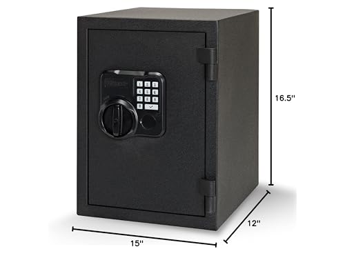 Hornady Fireproof Safe for Guns and Valuables with Keypad Entry - Secure Your Firearms, Cash, Documents, Jewelry and More - 4-6 Digital Keypad Entry, Interior Light and Backup Key - Item 95407 Hornady