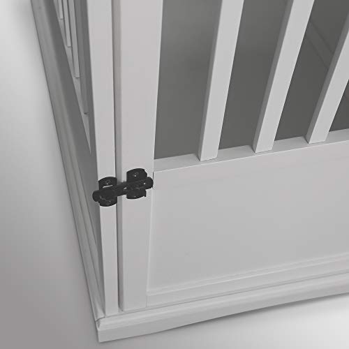 Casual Home Wooden Large Pet Crate, End Table, White 36.50" x 24.00" x 29.25" Casual Home