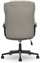 Serta Connor Executive Office Chair, Ergonomic Computer Chair with Layered Body Pillows, Contoured Lumbar, Adjustable Seat, Microfiber Fabric, Gray Serta