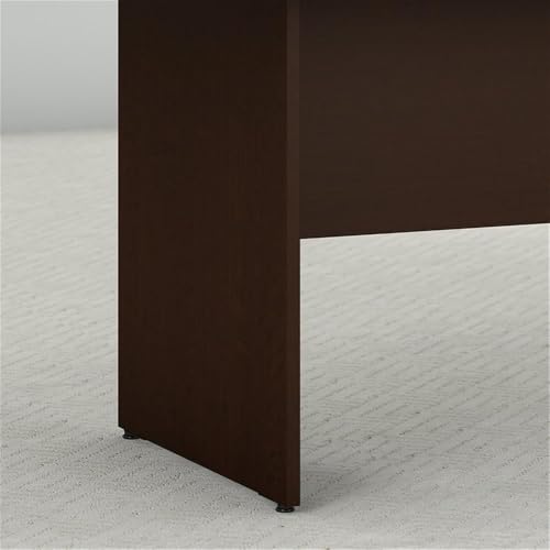 Pemberly Row Boat Shaped Conference Table with Wood Base in Cherry Pemberly Row