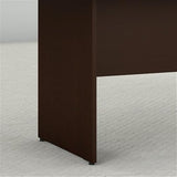 Pemberly Row Boat Shaped Conference Table with Wood Base in Cherry Pemberly Row