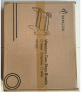 StrongTek Wooden 2 Step Stools for Kids, Toddler with Non-Slip Stepping Surface, Portable Stool with Handles for Bathroom Kitchen and Bedroom, 400 lbs Capacity (Natural) StrongTek