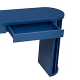 Merax 59" Modern Minimalist Console Table for Entryway Hallway Front Door, Narrow Sideboard with Sturdy Legs, Easy Assemble Navy Blue Merax