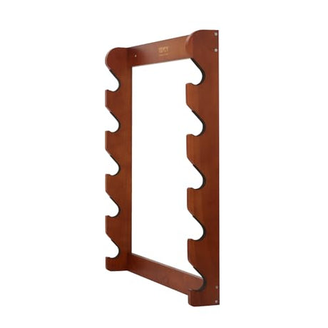 VEVOR Gun Rack, 5-Slot Wall Mounted Wooden Gun Rack, Heavy Duty Gun Display Rack Holds 5 Shotguns and Rifles, Wall Storage Display Rifle Rack with Soft Padding, 132 lbs Capacity VEVOR