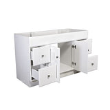Design House Wyndham 48 Inch Bathroom Vanity, Ready to Assemble, Solid Wood, White, 597278 Design House
