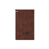 AFI Hamilton Full Murphy Bed Chest with Mattress, Storage, and Built-in Charger in Walnut AFI