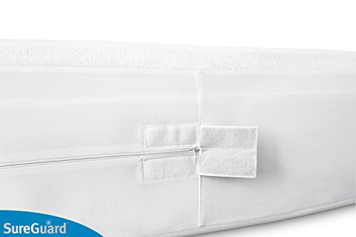 King (17-20 in. Deep) SureGuard Mattress Encasement - 100% Waterproof, Bed Bug Proof, Hypoallergenic - Premium Zippered Six-Sided Cover SureGuard Mattress Protectors