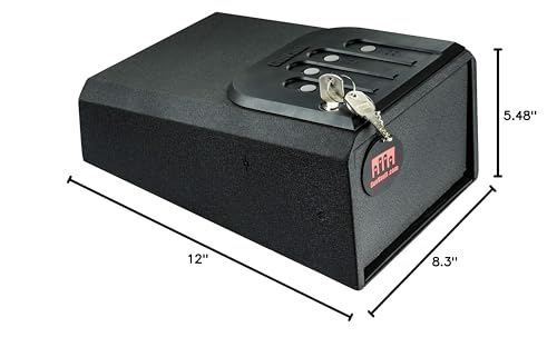 GunVault MiniVault - Quick Access Automatic Slide-Out Handgun Safe with Patented No-Eyes® Keypad (1 Pistol Capacity) GunVault