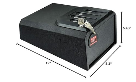 GunVault MiniVault - Quick Access Automatic Slide-Out Handgun Safe with Patented No-Eyes® Keypad (1 Pistol Capacity) GunVault