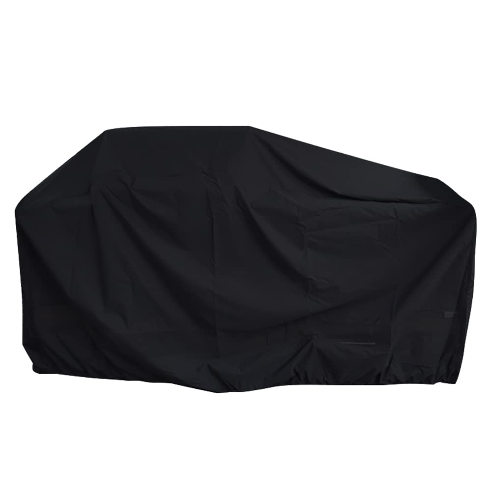 Cozzka 86 Inch Island BBQ Grill Head Cover Heavy Duty Waterproof Outdoor Kitchen BBQ Cover, Black Cozzka