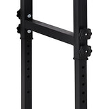 HOMCOM 59" Work Bench with Drawer, Height Adjustable Legs, Bamboo Tabletop Workstation Tool Table on Wheels for Garage, Weight Capacity 1320 Lbs, HOMCOM