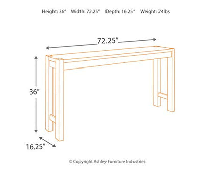 Signature Design by Ashley Furniture Torjin Urban Counter Height Dining Room Table, Two-tone Brown - WoodArtSupply