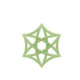 OSHIYINN Hanging Room Divider - 12Pcs 3D DIY Hollowed Out Hexagram Star Felt Fiber Surface High Density Polyester Fiber Screen Panel Home Office Decoratio Partition (Neon Green) OSHIYINN