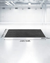 QWORK Oil Absorbing Pad Garage Floor Mats, Over Large 8.5' x 6' Reusable/Washable Oil Spill Mat Parking Mats, Protect Floor from Drips, Stainls, Spills & Splashes, Black, 1 Pack QWORK