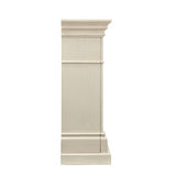SEI Furniture Sicilian Harvest Traditional Style Electric 44" Mantel Fireplace, Radiant Heat Space Heater w/LED Flames Remote Controlled Features, Ivory SEI Furniture