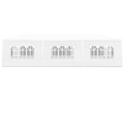 Outdoor Party Tent 10x30 Wedding White Tents for Parties, Heavy Duty Canopy Event Gazebo Shelter with 8 Removable Sidewalls Waterproof Party Wedding BBQ Events