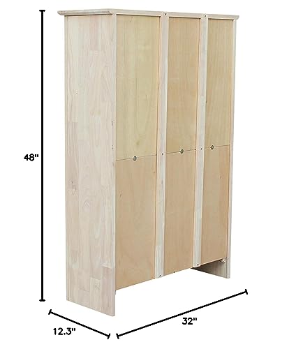 International Concepts Shaker Bookcase, 48-Inch, Unfinished IC INTERNATIONAL CONCEPTS