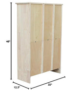 International Concepts Shaker Bookcase, 48-Inch, Unfinished IC INTERNATIONAL CONCEPTS