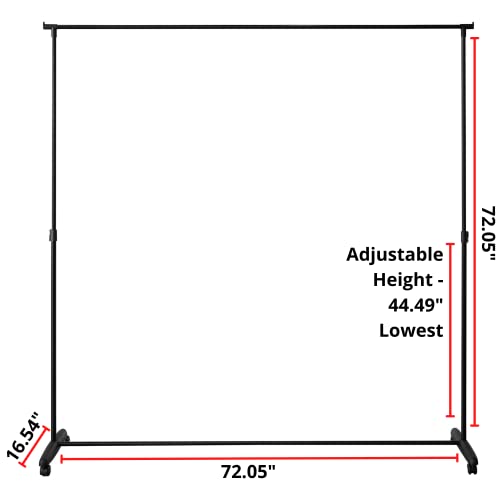 Don't Look at Me - Privacy Room Divider - Basics Extendable - Black Frame DormCo