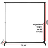 Don't Look at Me - Privacy Room Divider - Basics Extendable - Black Frame DormCo