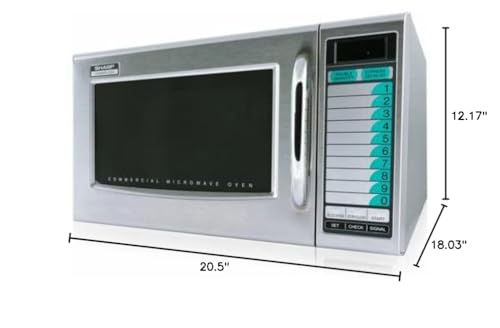 Sharp Medium-Duty Commercial Microwave Oven (15-0429) R-21LVF1 Cubic Feet Sharp