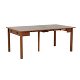 MECO Stakmore Traditional Expanding Table, Fruitwood Frame, 20 in x 40 in x 30.3 in MECO