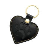 PLUSYYY Pet Fur Keepsake Keychain - Dog Hair & Cat Fur Memory Charm, Pet Memorial Gift for Dog and Cat Lovers (Black)