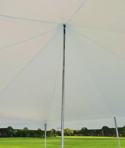 Party Tents Direct 15'x15' Weekender Standard Canopy Pole Tent - Easy Up Canopy Tent with 50 Person Capacity - Outdoor Canopies for Parties, Weddings, & Events (White) Party Tents Direct