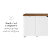 Walker Edison Richmond Modern Farmhouse Sliding Barn Door TV Stand for TVs up to 65 Inches, 58 Inch, Grey Wash Walker Edison