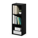 Furinno Pasir 3-Tier No Tool Assembly Open Shelf Bookcase, Blackwood Furinno