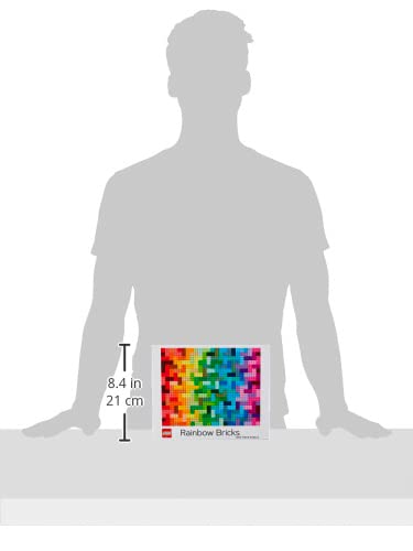 LEGO Rainbow Bricks 1000 Piece Jigsaw Puzzle Chronicle Books