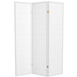 Red Lantern 6 ft. Tall Window Pane Shoji Screen - White - 3 Panels Red Lantern