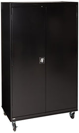 Sandusky Lee TA4R462472-09 Mobile Steel Cabinet, 46" W x 24" D x 78" H, Black Sandusky
