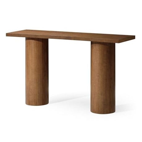 Maven Lane Lana Contemporary Rectangular Accent Console Table for Small Spaces and Front Door Entrance Hallway in Refined Brown Finish Maven Lane