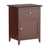 Winsome Wood Eugene Accent Table, Walnut, FURNITURE Winsome