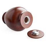 Elegant Wood Vase Urns for Human Ashes Adult Male/Female,for Adults up to 200lbs,Burial Cremation urn for Funeral MAKEY'S