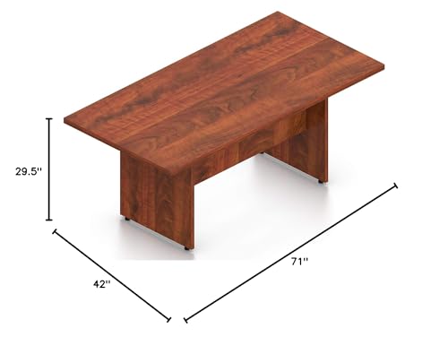 Offices To Go 6 FT Contemporary Rectangular Conference Room Table in (American Dark Cherry) - WoodArtSupply