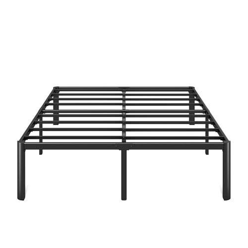 Zinus Van 16 Inch Full Metal Platform Bed, Steel Slat Support, No Box Spring Needed, Eco Friendly WonderBox Packaging, Easy Assembly, Black Zinus