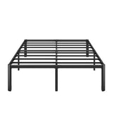 Zinus Van 16 Inch Full Metal Platform Bed, Steel Slat Support, No Box Spring Needed, Eco Friendly WonderBox Packaging, Easy Assembly, Black Zinus