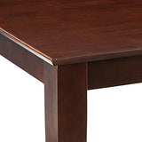 East West Furniture Capri 5 Piece Dinette Set for 4 Includes a Rectangle Room Table and 4 Kitchen Dining Chairs, 36x60 Inch, Mahogany East West Furniture