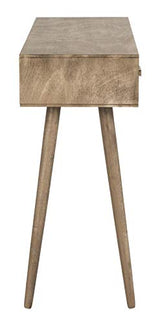 Safavieh Home Albus Mid-Century Modern Chocolate 3-drawer Console Table SAFAVIEH