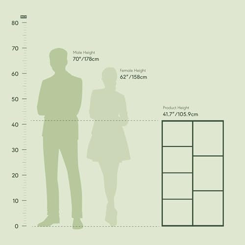 Furinno Luder Bookcase / Book / Storage , 7-Cube, White Furinno