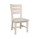 IC International Concepts Tuscany Chair, 21.3" W x 22" D x 38.2" H, Unfinished IC International Concepts