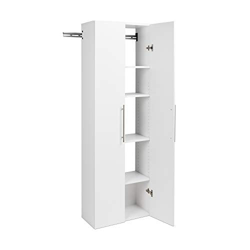 HangUps Large Storage Cabinet, 24", White - WoodArtSupply