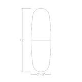 Harmony Series 12-Person Oval Boat Shaped Conference Table with Power & Data | Modular Office Table with Brushed Silver Metal T -Base | Meeting Tables for Offices, and Homes | White Cypress –12ft SKUTCHI DESIGNS INC.