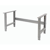 Global Industrial Adjustable Height Workbench C-Channel Leg, 72" W x 30" D, 1-3/4" Maple Top with Safety Edge, 2000 Lbs. Capacity, Gray Frame, Industrial Workbench Global Industrial