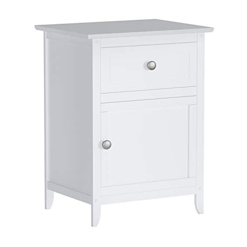 Winsome Eugene Accent Table, 18.90"W x 14.96"D x 25"H, White