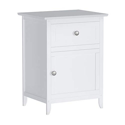 Winsome Eugene Accent Table, 18.90"W x 14.96"D x 25"H, White